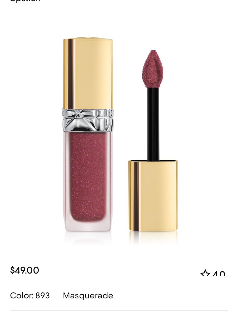 Rouge Dior Forever Liquid Masquerade Sequin 893